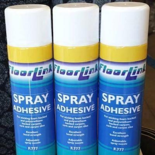 Floorlink F777 Spray Adhesive 500ml Each (12 Cans Per Box) sample photo