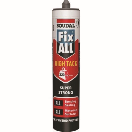 Soudal Fix All High Tack 290ml - White adhesives and floor preparation